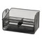 Safco Onyx Angled Mesh Steel Telephone Stand, 11 3/4 x 9 1/4 x 7, Black 2160BL - alternate 1